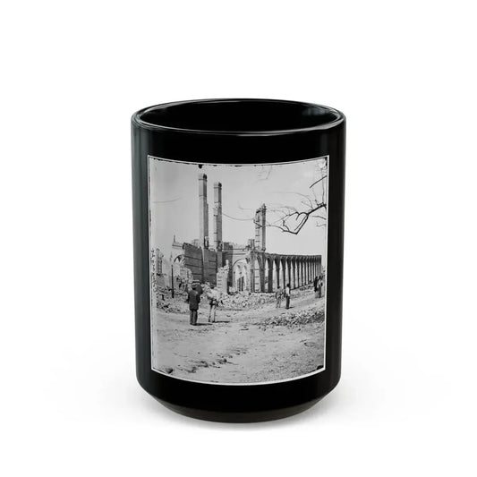 Charleston, S.C. Ruins Of The North Eastern Railroad Depot (U.S. Civil War) Black Coffee Mug 15oz - Go Mug Yourself