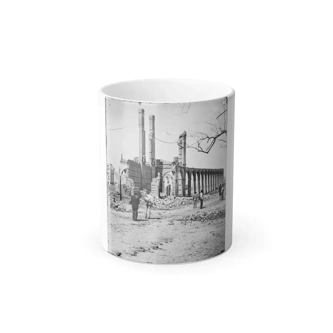 Charleston, S.C. Ruins of the North Eastern Railroad Depot (U.S. Civil War) Color Changing Coffee Mug 11oz Default Title 11oz - Go Mug Yourself