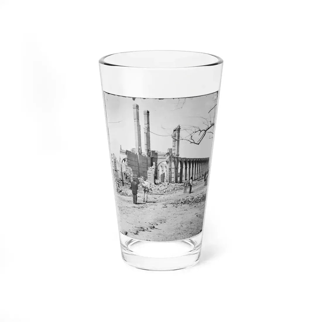 Charleston, S.C. Ruins Of The North Eastern Railroad Depot (U.S. Civil War) Pint Glass 16oz 16oz - Go Mug Yourself