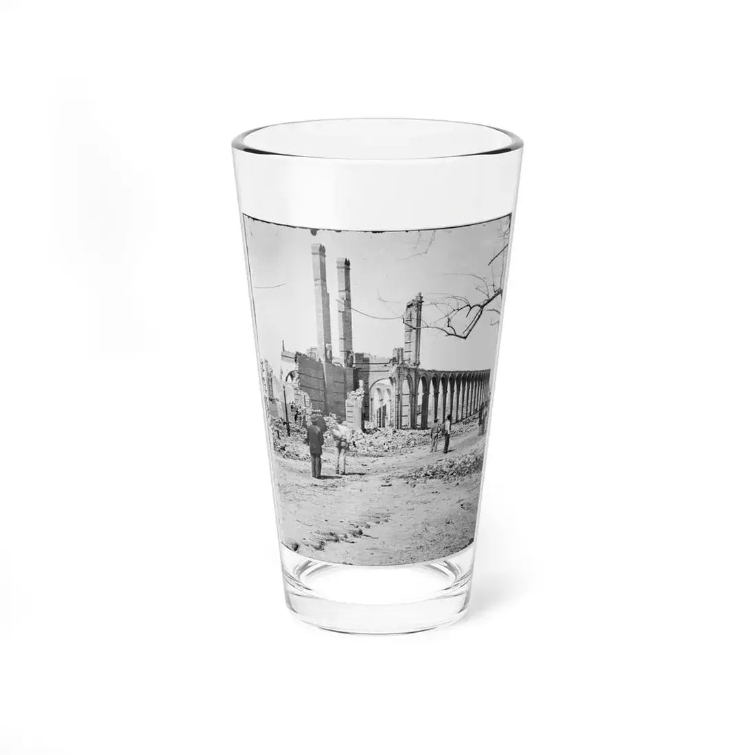 Charleston, S.C. Ruins Of The North Eastern Railroad Depot (U.S. Civil War) Pint Glass 16oz 16oz - Go Mug Yourself
