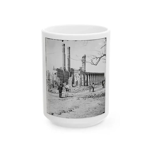 Charleston, S.C. Ruins Of The North Eastern Railroad Depot (U.S. Civil War) White Coffee Mug 15oz - Go Mug Yourself