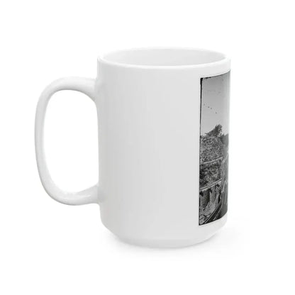 Charleston, S.C. South Battery; Dismantled Blakely Gun In Foreground (U.S. Civil War) White Coffee Mug - Go Mug Yourself