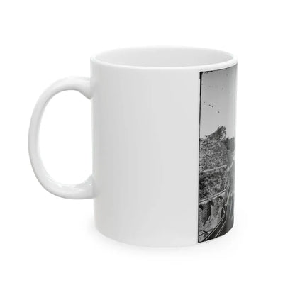 Charleston, S.C. South Battery; Dismantled Blakely Gun In Foreground (U.S. Civil War) White Coffee Mug - Go Mug Yourself