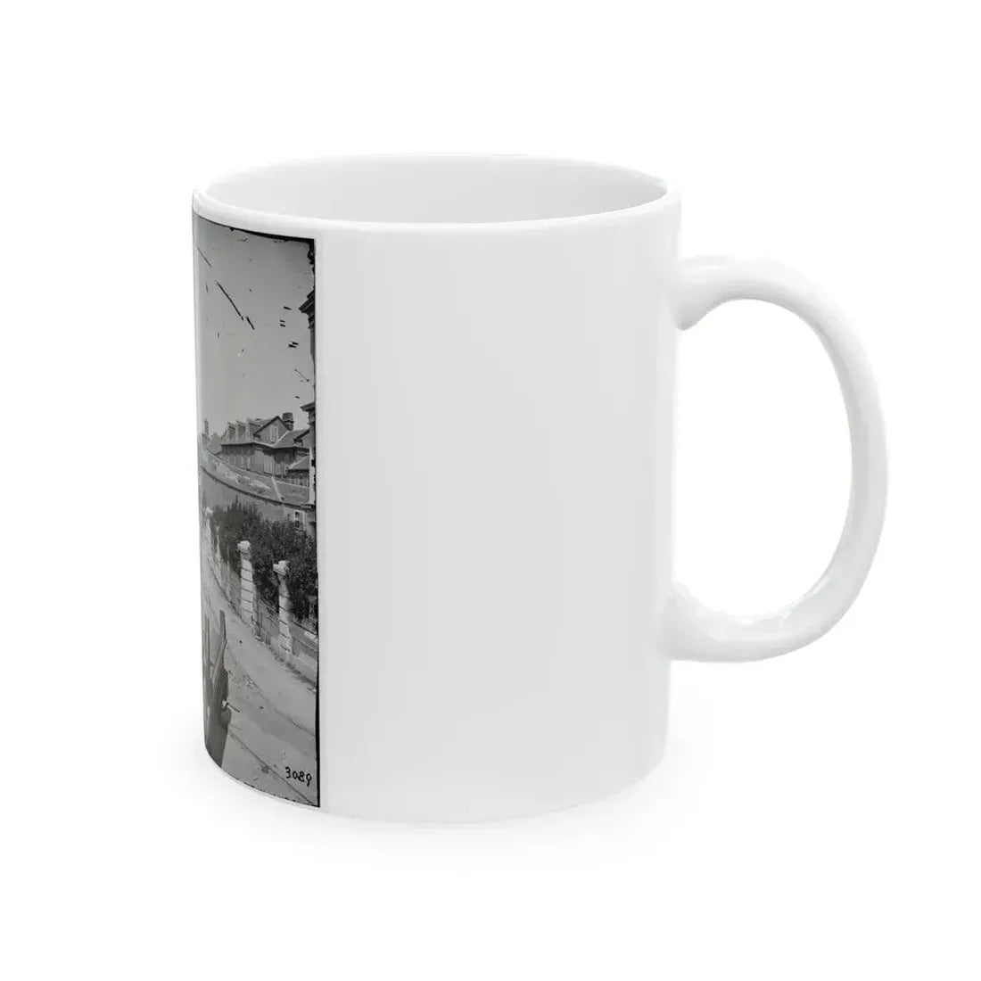 Charleston, S.C. South Battery; Dismantled Blakely Gun In Foreground (U.S. Civil War) White Coffee Mug - Go Mug Yourself
