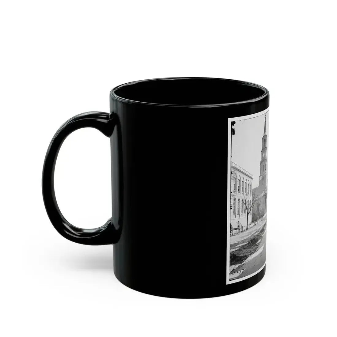 Charleston, S.C. St. Michael's Church (U.S. Civil War) Black Coffee Mug - Go Mug Yourself
