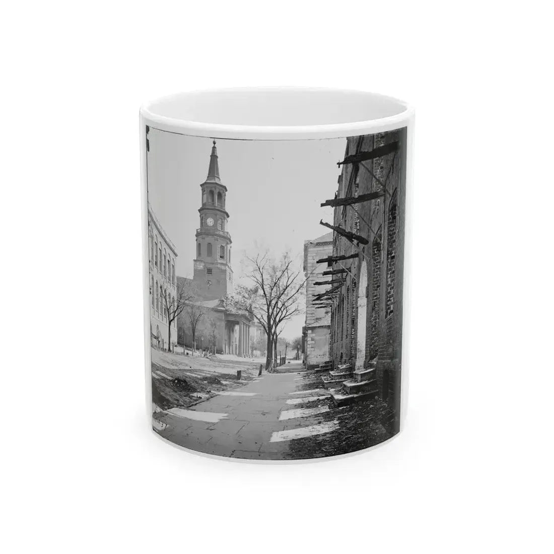 Charleston, S.C. St. Michael's Church (U.S. Civil War) White Coffee Mug 11oz - Go Mug Yourself