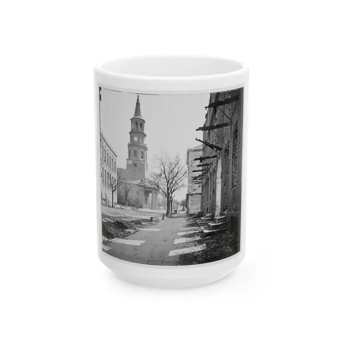 Charleston, S.C. St. Michael's Church (U.S. Civil War) White Coffee Mug 15oz - Go Mug Yourself