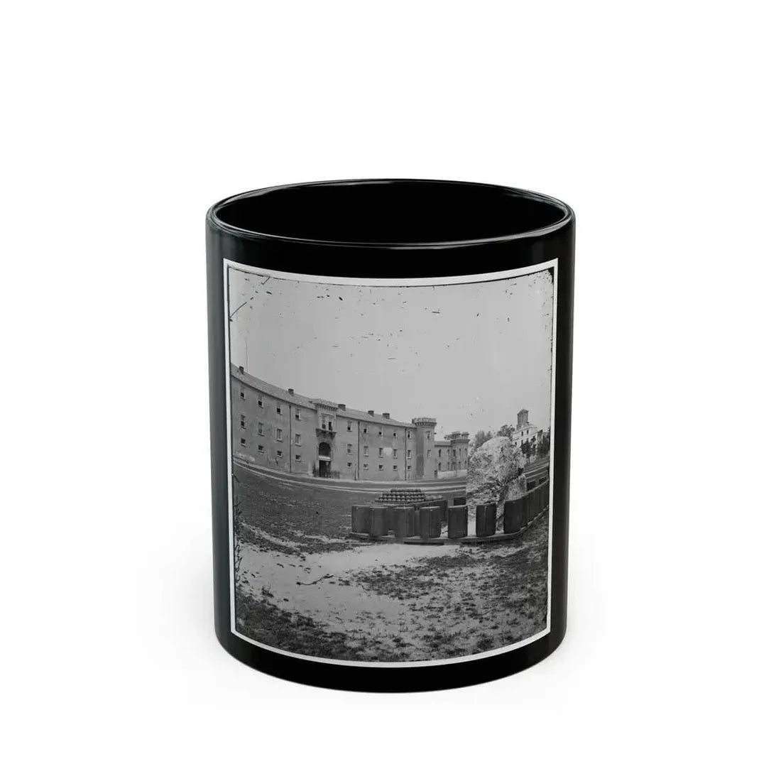 Charleston, S.C. The Citadel Seen Across Marion Square (U.S. Civil War) Black Coffee Mug 11oz - Go Mug Yourself
