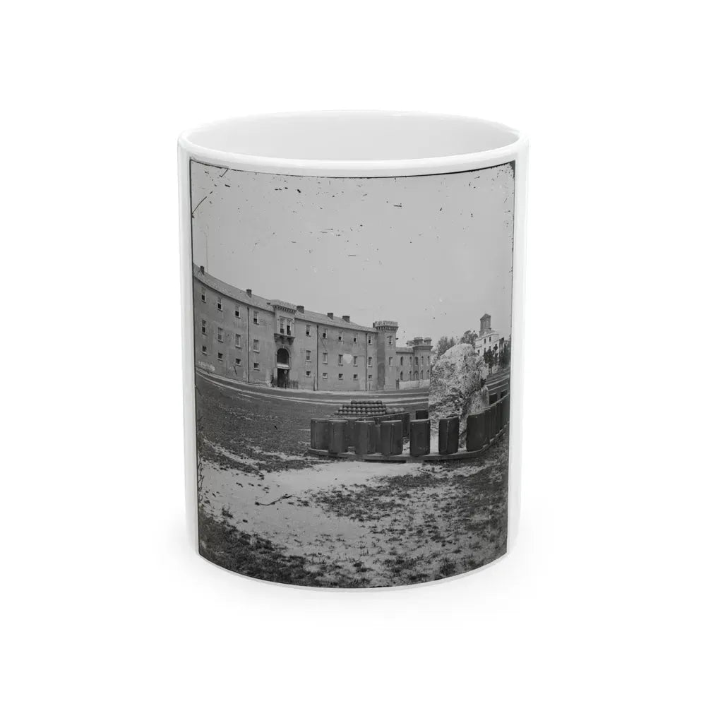 Charleston, S.C. The Citadel Seen Across Marion Square (U.S. Civil War) White Coffee Mug 11oz - Go Mug Yourself