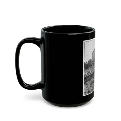 Charleston, S.C. The Fire-Scarred Mills House; Hibernian Hall At Left (U.S. Civil War) Black Coffee Mug - Go Mug Yourself