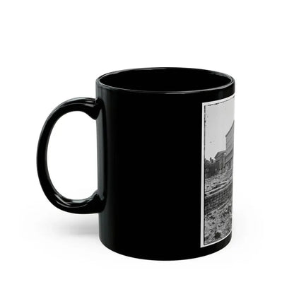 Charleston, S.C. The Fire-Scarred Mills House; Hibernian Hall At Left (U.S. Civil War) Black Coffee Mug - Go Mug Yourself