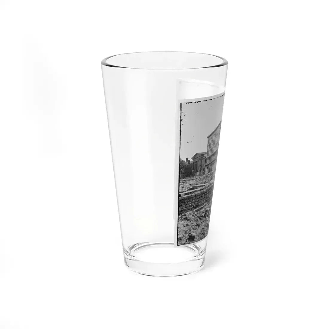 Charleston, S.C. The Fire-Scarred Mills House; Hibernian Hall At Left (U.S. Civil War) Pint Glass 16oz - Go Mug Yourself