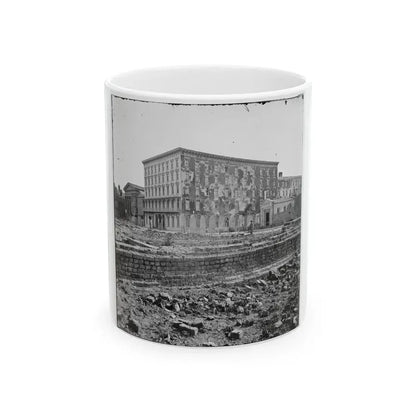 Charleston, S.C. The Fire-Scarred Mills House; Hibernian Hall At Left (U.S. Civil War) White Coffee Mug 11oz - Go Mug Yourself