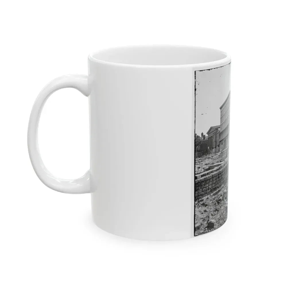 Charleston, S.C. The Fire-Scarred Mills House; Hibernian Hall At Left (U.S. Civil War) White Coffee Mug - Go Mug Yourself