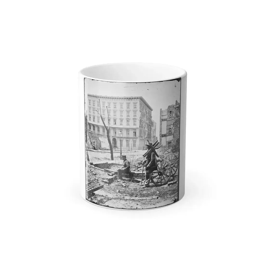 Charleston, S.C. The Mills House, With Adjacent Ruins (U.S. Civil War) Color Changing Coffee Mug 11oz Default Title 11oz - Go Mug Yourself