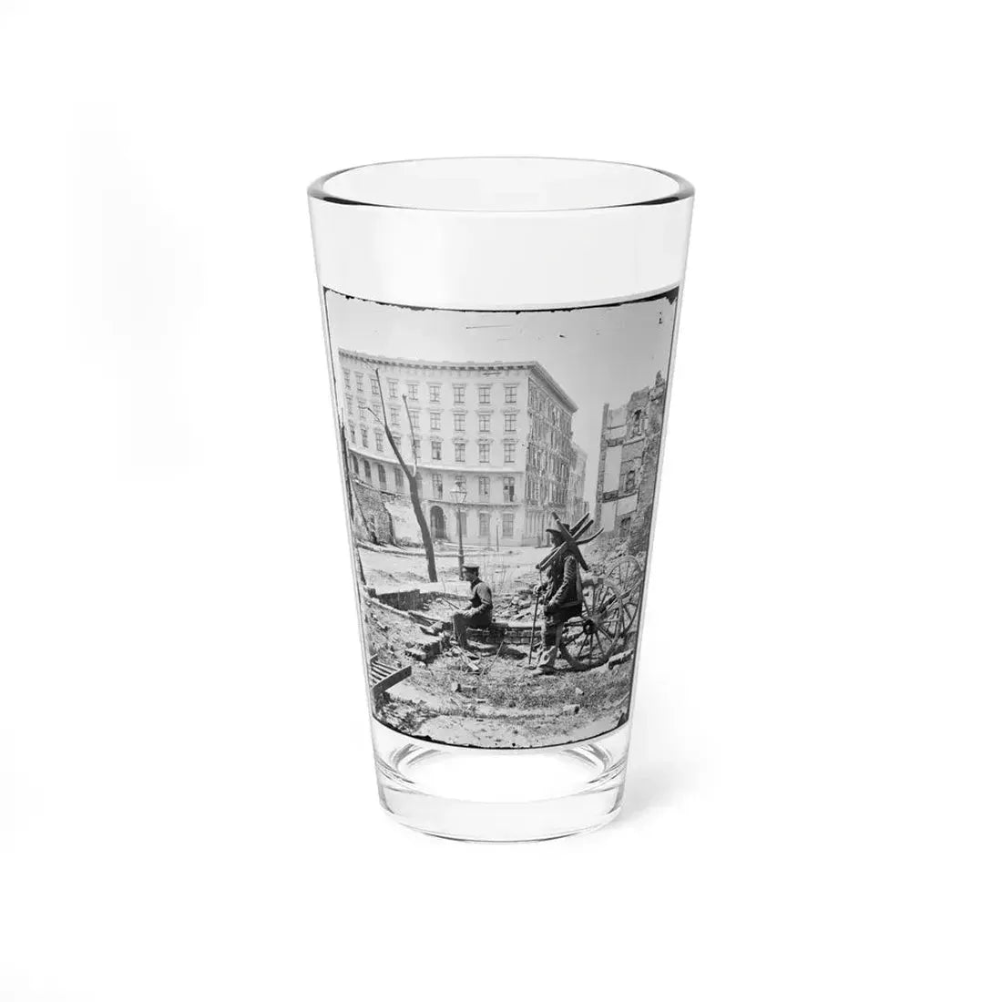 Charleston, S.C. The Mills House, With Adjacent Ruins (U.S. Civil War) Pint Glass 16oz 16oz - Go Mug Yourself