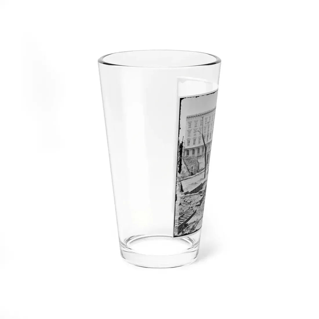 Charleston, S.C. The Mills House, With Adjacent Ruins (U.S. Civil War) Pint Glass 16oz - Go Mug Yourself
