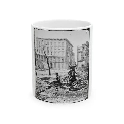 Charleston, S.C. The Mills House, With Adjacent Ruins (U.S. Civil War) White Coffee Mug 11oz - Go Mug Yourself