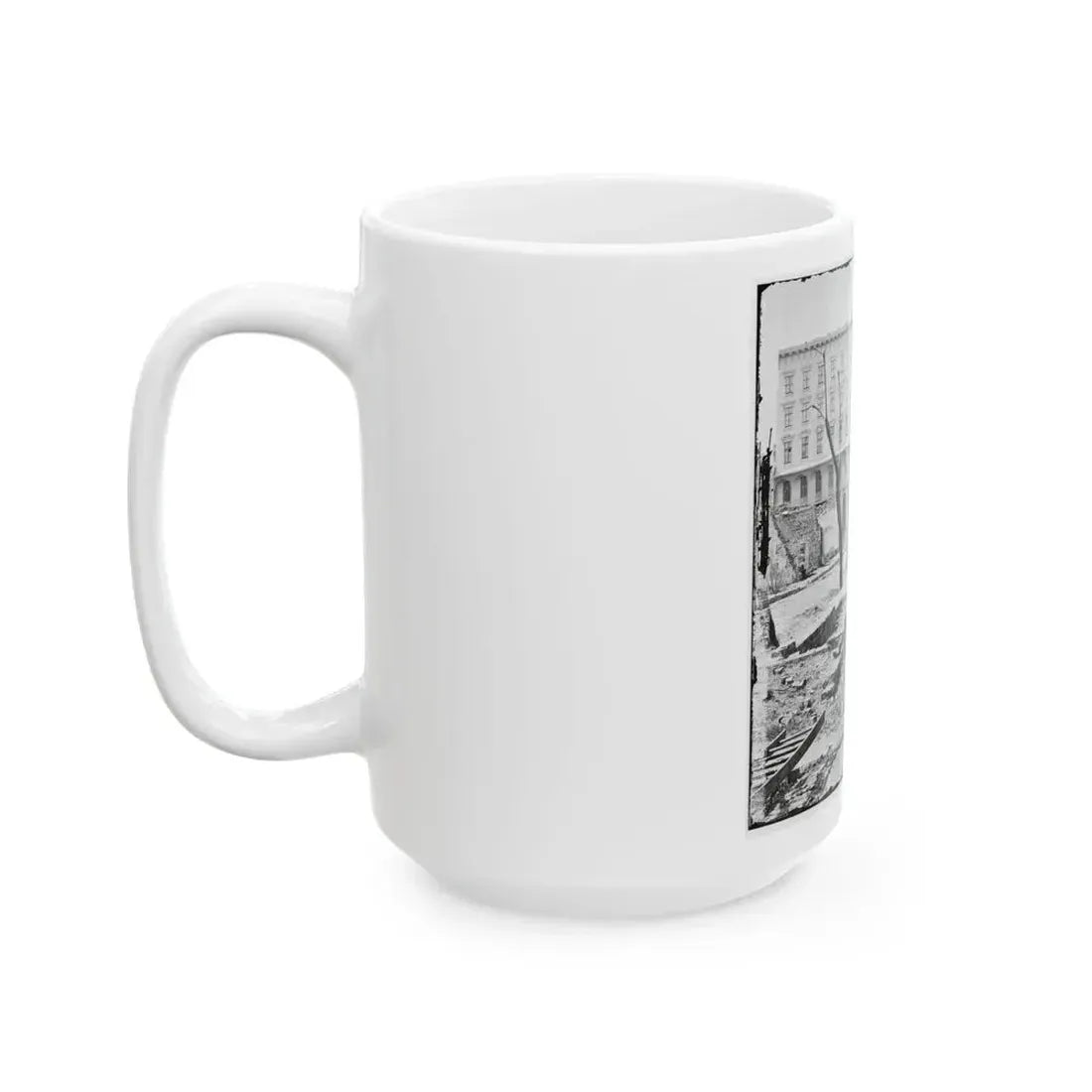 Charleston, S.C. The Mills House, With Adjacent Ruins (U.S. Civil War) White Coffee Mug - Go Mug Yourself