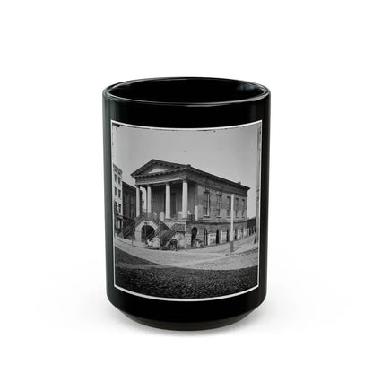 Charleston, S.C. The Old Market House (188 Meeting Street) (U.S. Civil War) Black Coffee Mug 15oz - Go Mug Yourself