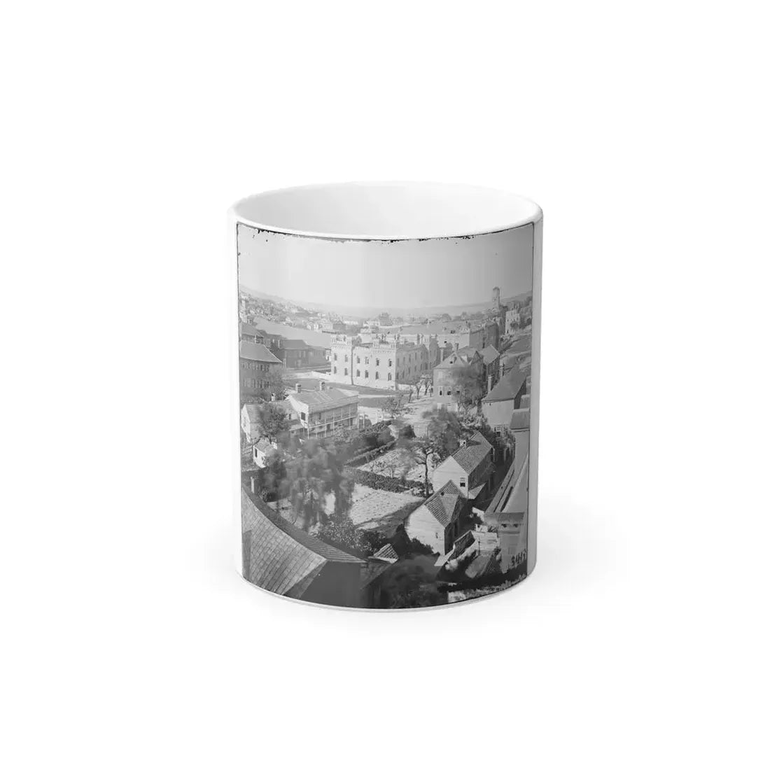 Charleston, S.C. View, From Roof of Orphan Asylum; the Citadel in Middle Distance (U.S. Civil War) Color Changing Coffee Mug 11oz Default Title 11oz - Go Mug Yourself