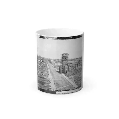 Charleston, S.C. View From Roof of the Mills House, Looking Up Meeting Street; Ruins of the Circular Church in Center (U.S. Civil War) Color Changing Coffee Mug 11oz Default Title 11oz - Go Mug Yourself