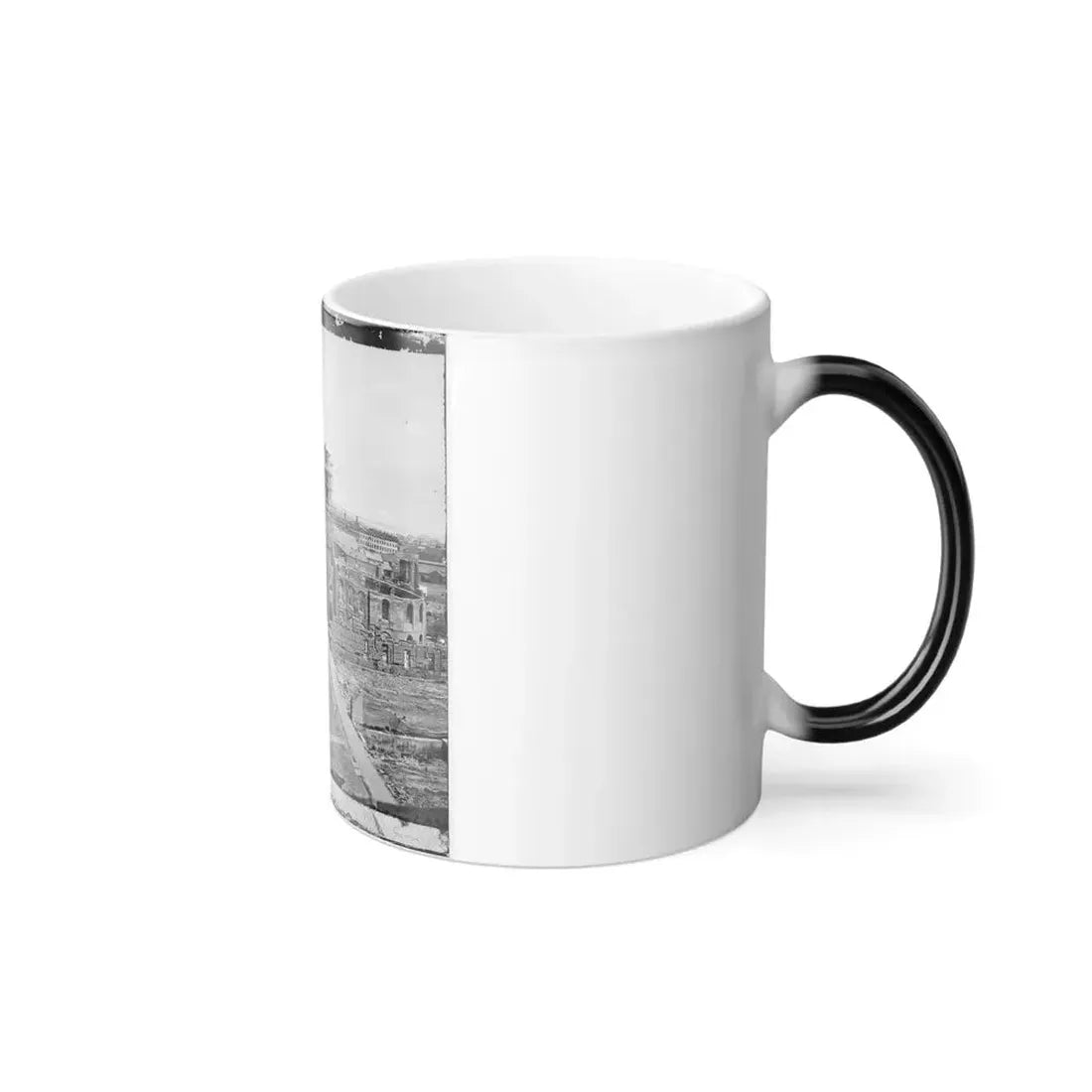 Charleston, S.C. View From Roof of the Mills House, Looking Up Meeting Street; Ruins of the Circular Church in Center (U.S. Civil War) Color Changing Coffee Mug 11oz - Go Mug Yourself