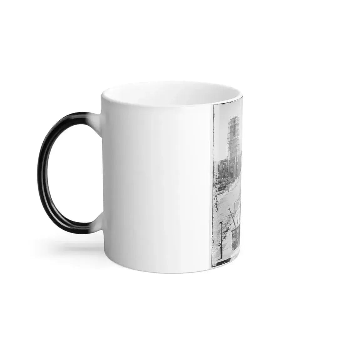 Charleston, S.C. View of Meeting Street, Looking South Toward the Circular Church, the Mills House, and St. Michael's Church (U.S. Civil War) Color Changing Coffee Mug 11oz - Go Mug Yourself
