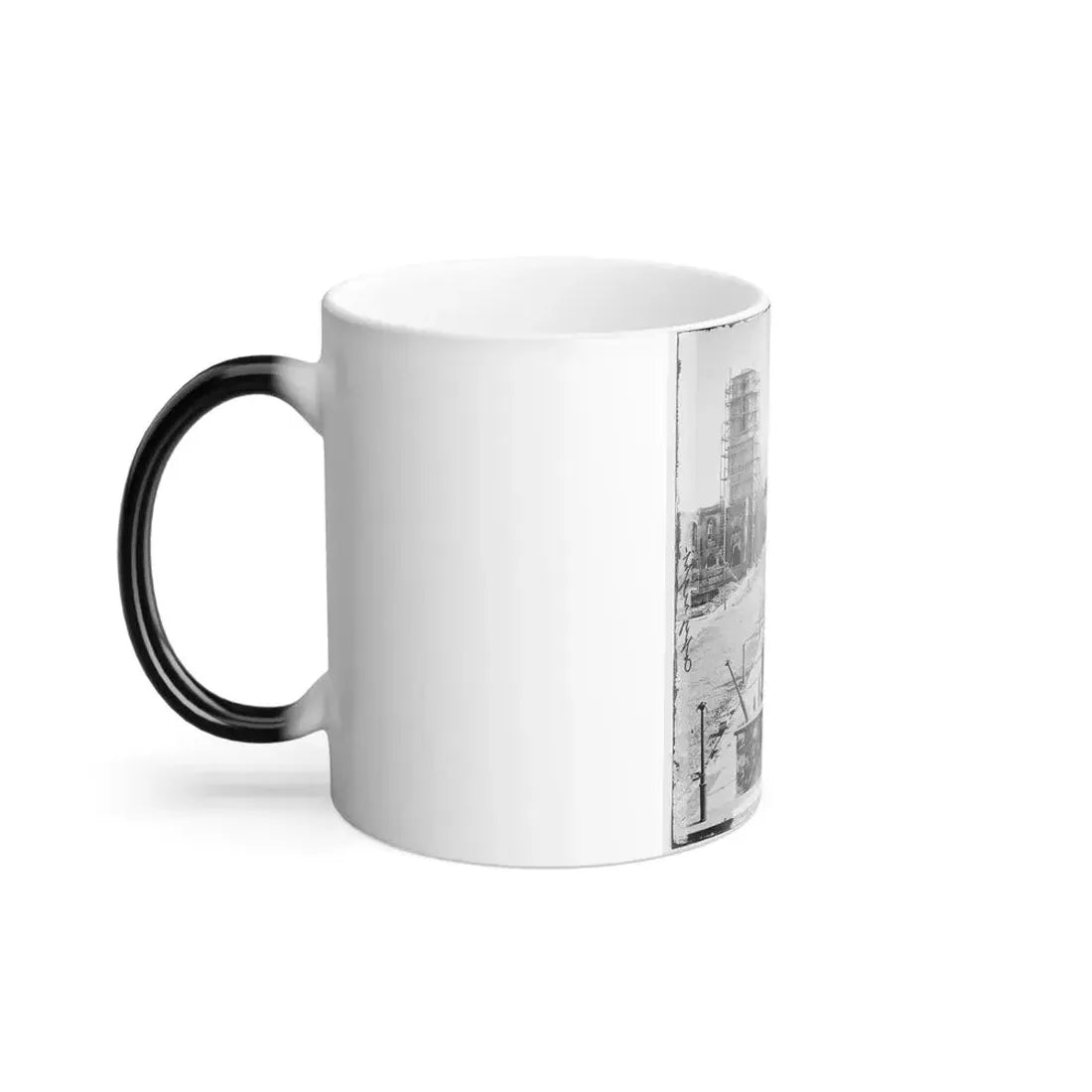 Charleston, S.C. View of Meeting Street, Looking South Toward the Circular Church, the Mills House, and St. Michael's Church (U.S. Civil War) Color Changing Coffee Mug 11oz - Go Mug Yourself