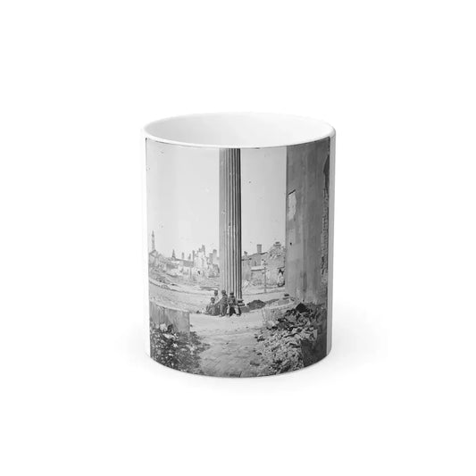 Charleston, S.C. View of Ruined Buildings Through Porch of the Circular Church (150 Meeting Street) (U.S. Civil War) Color Changing Coffee Mug 11oz Default Title 11oz - Go Mug Yourself