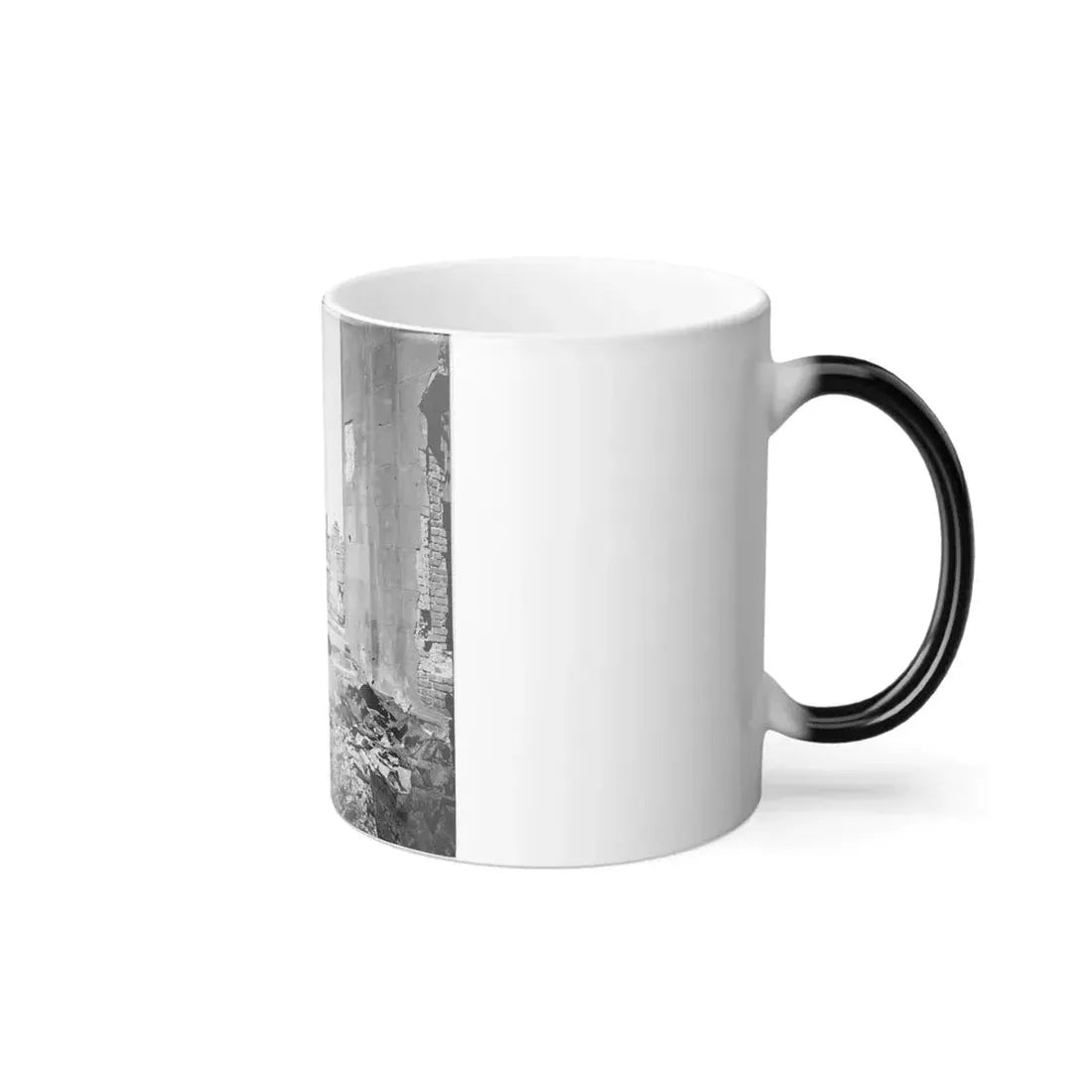 Charleston, S.C. View of Ruined Buildings Through Porch of the Circular Church (150 Meeting Street) (U.S. Civil War) Color Changing Coffee Mug 11oz - Go Mug Yourself