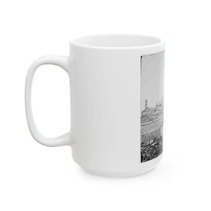 Charleston, S.C. View Of Ruined Buildings Through Porch Of The Circular Church (150 Meeting Street) (U.S. Civil War) White Coffee Mug - Go Mug Yourself