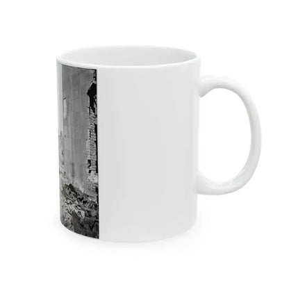 Charleston, S.C. View Of Ruined Buildings Through Porch Of The Circular Church (150 Meeting Street) (U.S. Civil War) White Coffee Mug - Go Mug Yourself