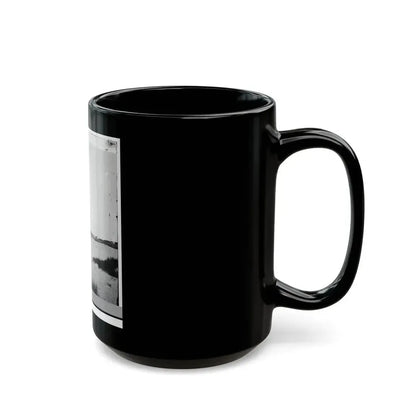 Charleston, South Carolina (Vicinity). Distance View Of Fortification On Morris Island (U.S. Civil War) Black Coffee Mug - Go Mug Yourself