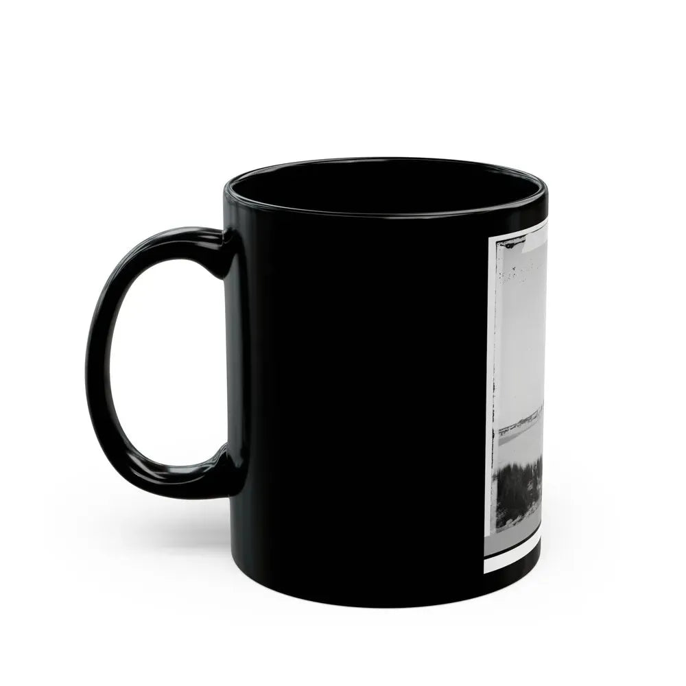 Charleston, South Carolina (Vicinity). Distance View Of Fortification On Morris Island (U.S. Civil War) Black Coffee Mug - Go Mug Yourself