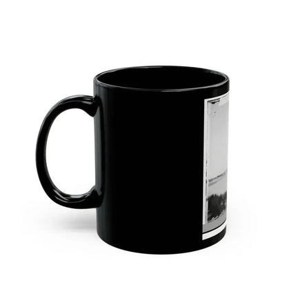 Charleston, South Carolina (Vicinity). Distance View Of Fortification On Morris Island (U.S. Civil War) Black Coffee Mug - Go Mug Yourself