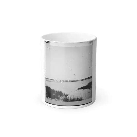 Charleston, South Carolina (Vicinity). Distance View of Fortification on Morris Island (U.S. Civil War) Color Changing Coffee Mug 11oz Default Title 11oz - Go Mug Yourself