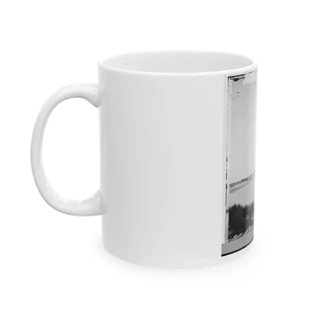 Charleston, South Carolina (Vicinity). Distance View Of Fortification On Morris Island (U.S. Civil War) White Coffee Mug - Go Mug Yourself