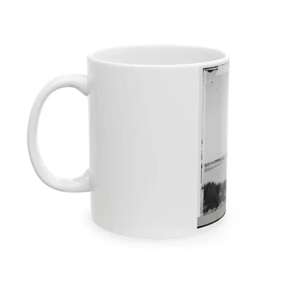 Charleston, South Carolina (Vicinity). Distance View Of Fortification On Morris Island (U.S. Civil War) White Coffee Mug - Go Mug Yourself