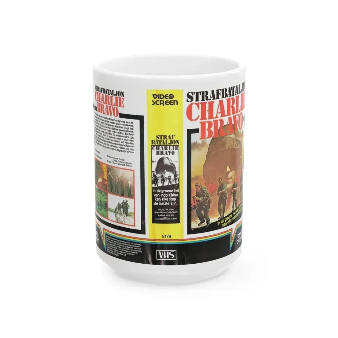 CHARLIE BRAVO (VHS COVER) - White Coffee Mug 15oz - Go Mug Yourself