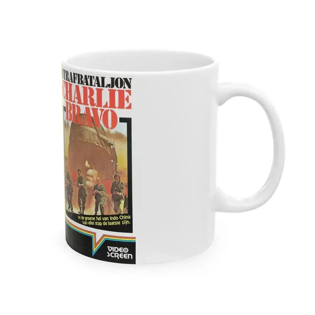 CHARLIE BRAVO (VHS COVER) - White Coffee Mug - Go Mug Yourself