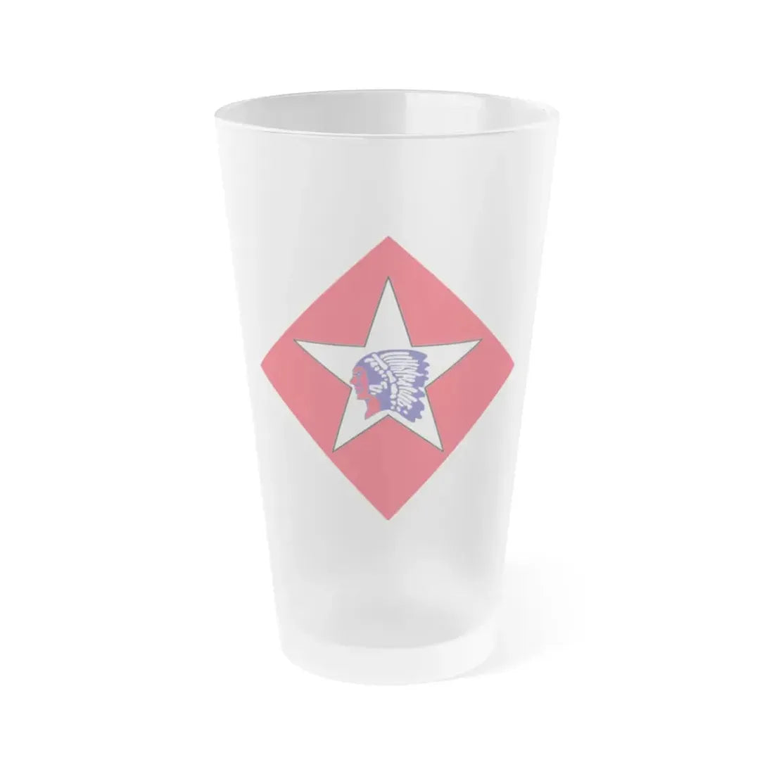 Charlie CO 2nd Platoon & 1st Btn 6th Marine (USMC) Frosted Pint Glass 16oz Default Title - Go Mug Yourself