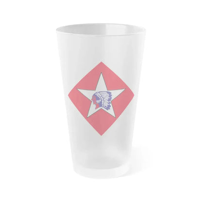 Charlie CO 2nd Platoon & 1st Btn 6th Marine (USMC) Frosted Pint Glass 16oz Default Title - Go Mug Yourself