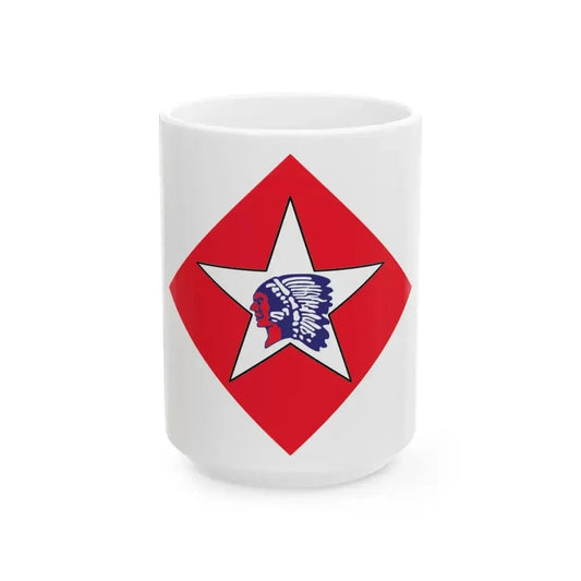 Charlie CO 2nd Platoon & 1st Btn 6th Marine (USMC) White Coffee Mug 15oz - Go Mug Yourself