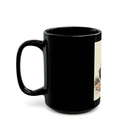 Charm and Grace, Saturday Evening Post illustration - Black Coffee Mug - Go Mug Yourself
