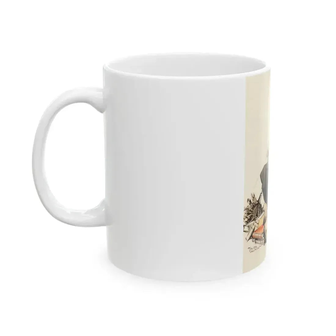 Charm and Grace, Saturday Evening Post illustration - White Coffee Mug - Go Mug Yourself