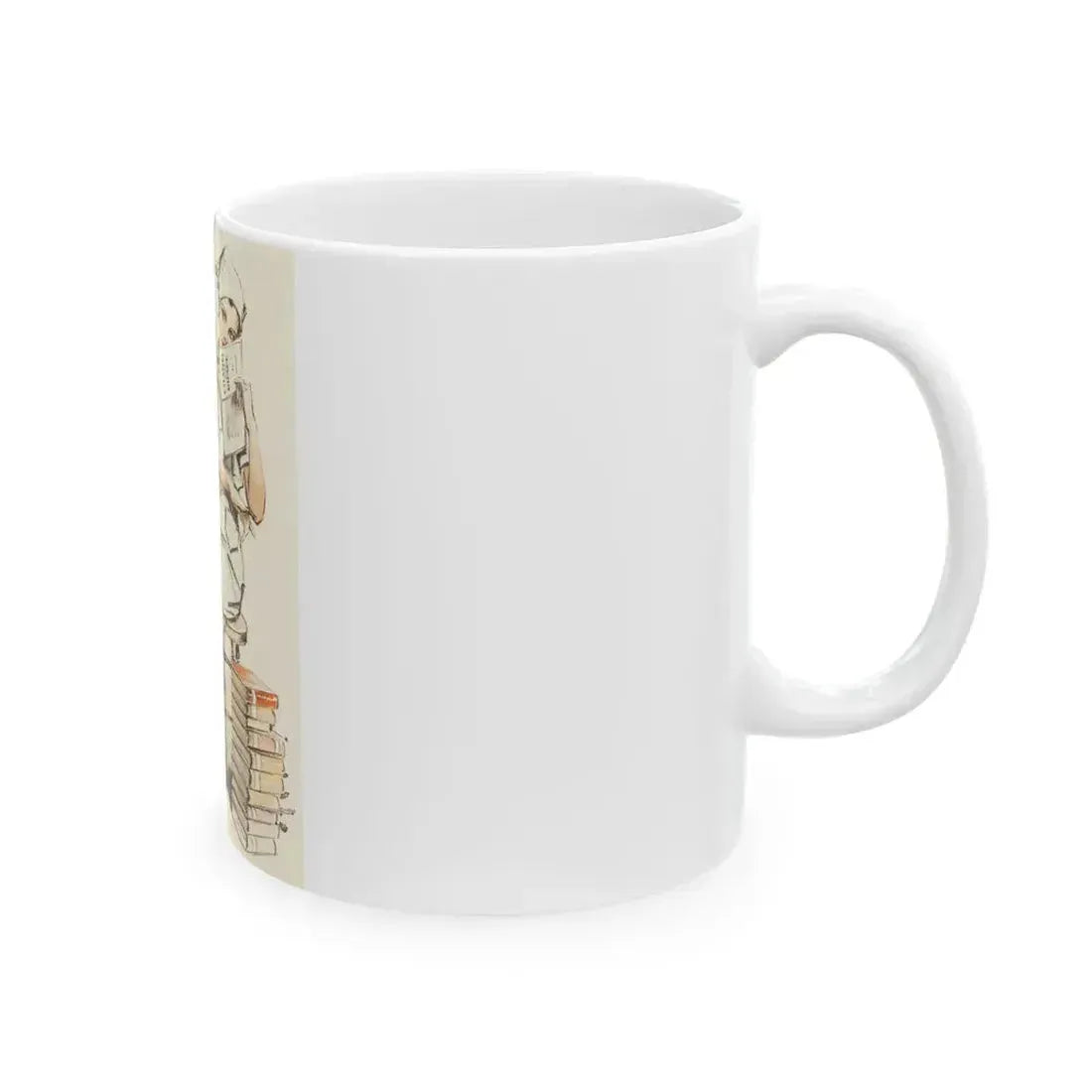 Charm and Grace, Saturday Evening Post illustration - White Coffee Mug - Go Mug Yourself
