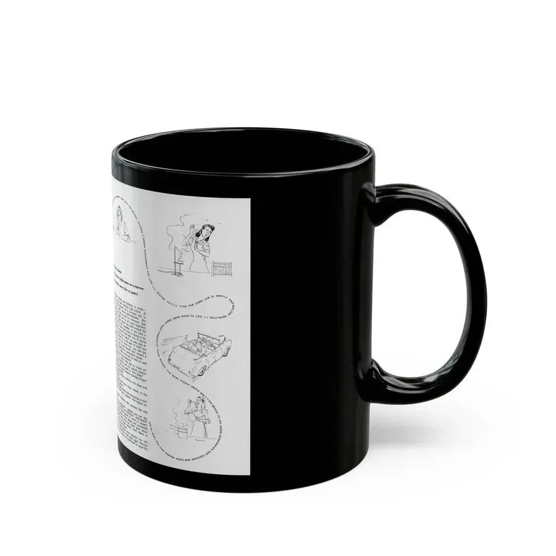 Chart Your Course, Calling All Girls, August 1946 - Black Coffee Mug - Go Mug Yourself
