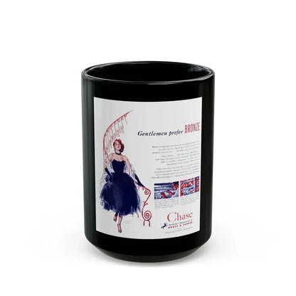 Chase ad, 1952 - Black Coffee Mug 15oz - Go Mug Yourself