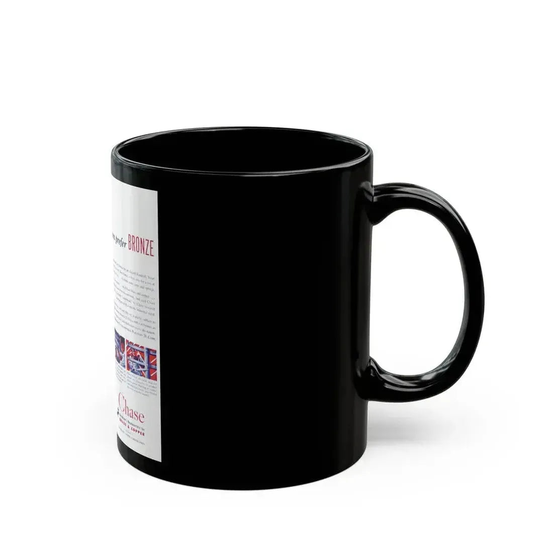 Chase ad, 1952 - Black Coffee Mug - Go Mug Yourself